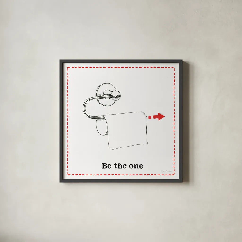 Home Improvement IV by Myles Sullivan. Shown in a sleek black glass frame for a contemporary gallery look. Available as an archival giclee rolled canvas, fine art paper, or poster print. SKU 34359a.