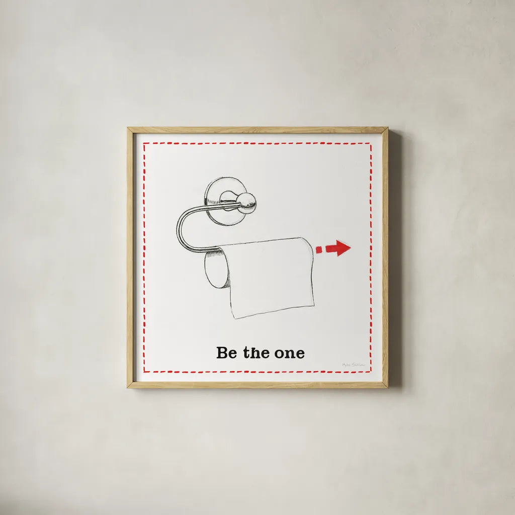 Home Improvement IV by Myles Sullivan. Shown in a natural wood glass frame for a timeless modern aesthetic. Available as an archival giclee rolled canvas, fine art paper, or poster print. SKU 34359a.