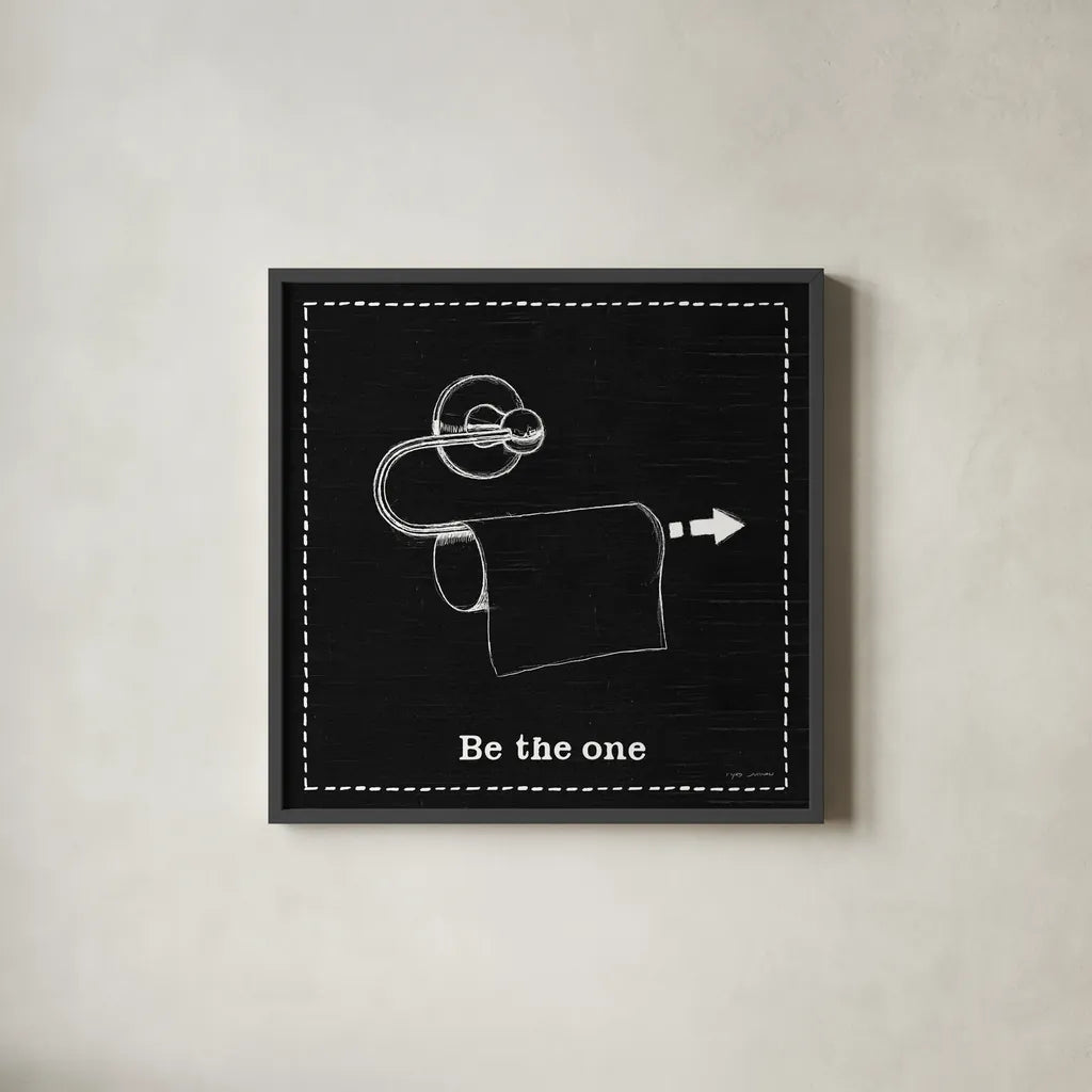 Home Improvement IV Black by Myles Sullivan. Shown in a sleek black glass frame for a contemporary gallery look. Available as an archival giclee rolled canvas, fine art paper, or poster print. SKU 58126a.