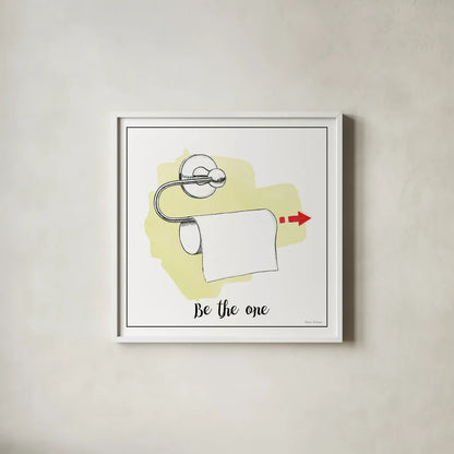 Home Improvement IV with Color Script by Myles Sullivan. Shown in a crisp white glass frame for a clean and minimalist style. Available as an archival giclee rolled canvas, fine art paper, or poster print. SKU 34573a.