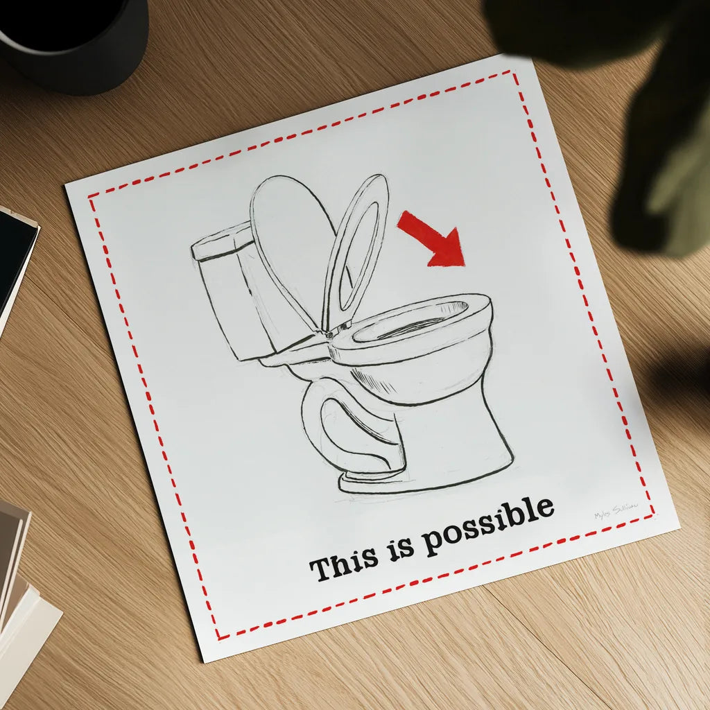 Home Improvement VI by Myles Sullivan. Shown as a detailed flat fine art print, highlighting archival giclee quality. Available as an archival giclee rolled canvas, fine art paper, or poster print. SKU 34361a.