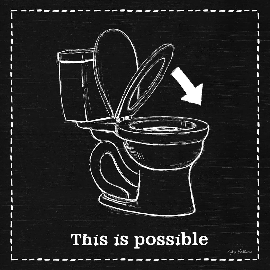 Home Improvement VI Black by Myles Sullivan. SKU 58127a. Archival Giclee Fine art print for wall decor.