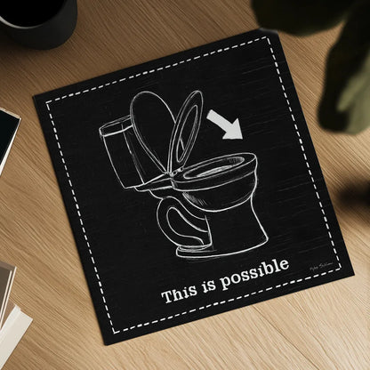 Home Improvement VI Black by Myles Sullivan. Shown as a detailed flat fine art print, highlighting archival giclee quality. Available as an archival giclee rolled canvas, fine art paper, or poster print. SKU 58127a.