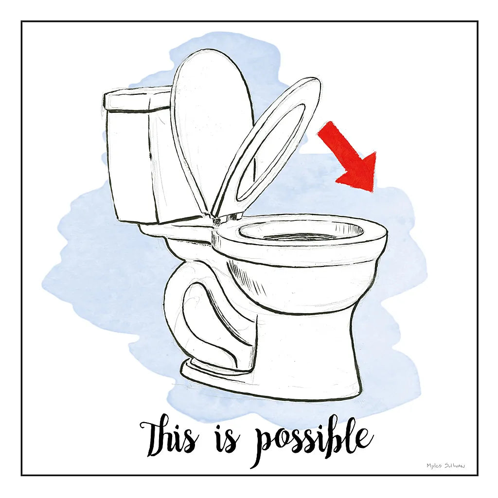 Home Improvement VI with Color Scrip by Myles Sullivan. SKU 34575a. Archival Giclee Fine art print for wall decor.