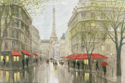 Impression of Paris by Myles Sullivan. SKU 22280i. Archival Giclee Fine art print for wall decor.