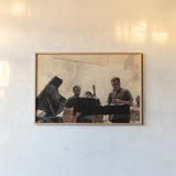 Jammin by Myles Sullivan. shown as a paper print in a natural frame. Available as a archival giclee rolled canvas, fine art paper, or poster print. SKU 52602i.