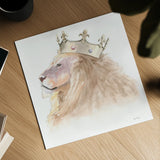 Jungle Royalty I Crop by Myles Sullivan. Shown as a detailed flat fine art print, highlighting archival giclee quality. Available as an archival giclee rolled canvas, fine art paper, or poster print. SKU 29086a.