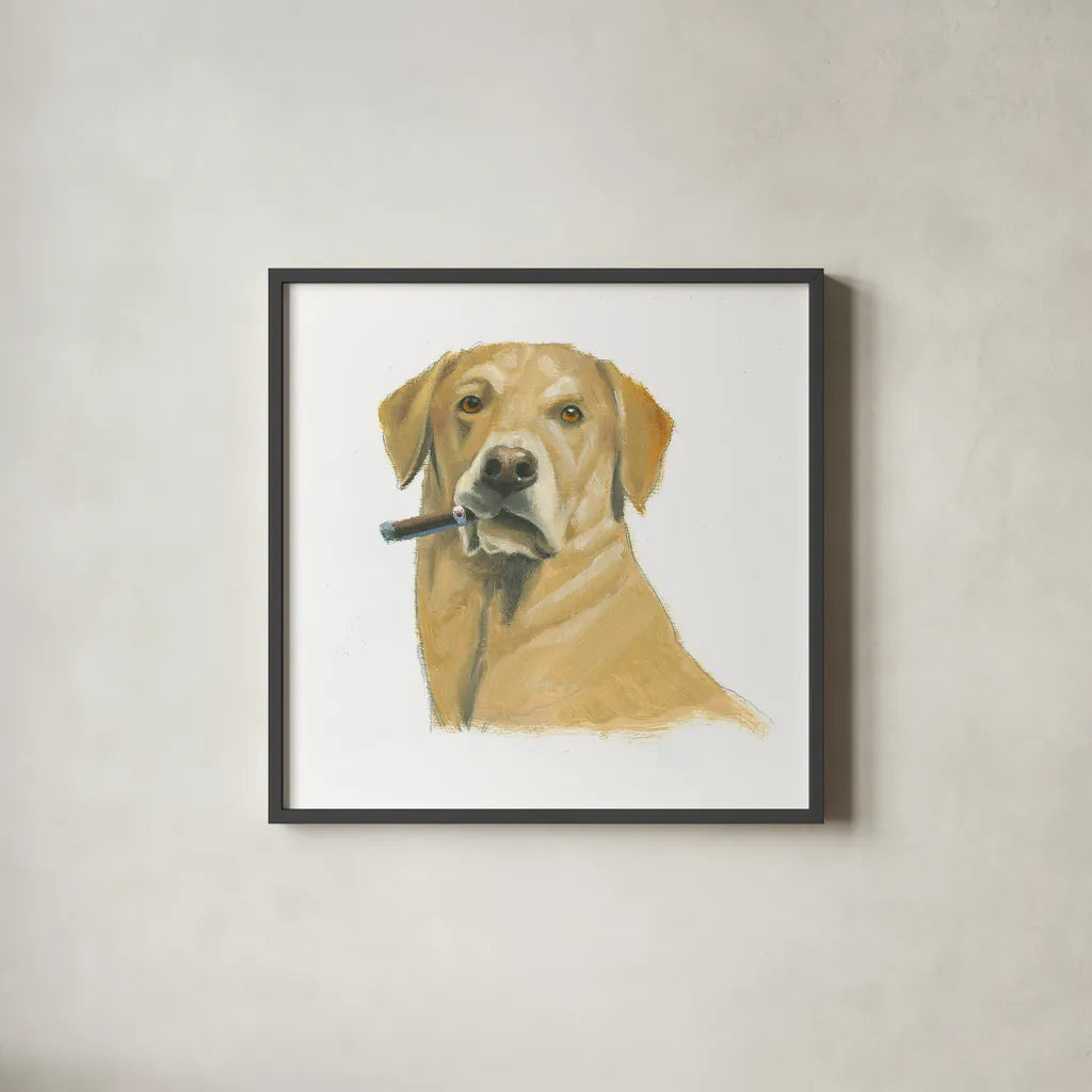 The Boys I by Myles Sullivan. Shown in a sleek black glass frame for a contemporary gallery look. Available as an archival giclee rolled canvas, fine art paper, or poster print. SKU 29305a.