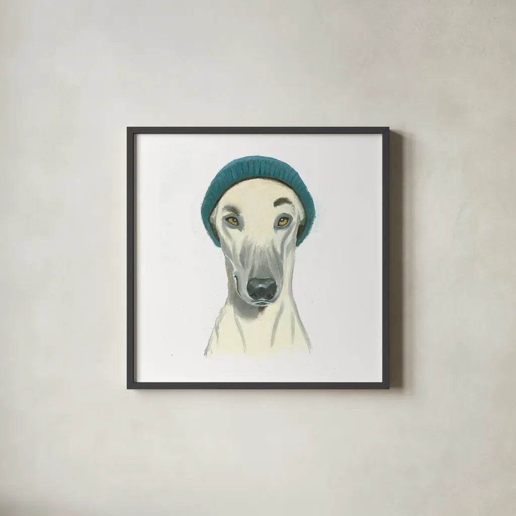 The Boys II by Myles Sullivan. Shown in a sleek black glass frame for a contemporary gallery look. Available as an archival giclee rolled canvas, fine art paper, or poster print. SKU 29306a.