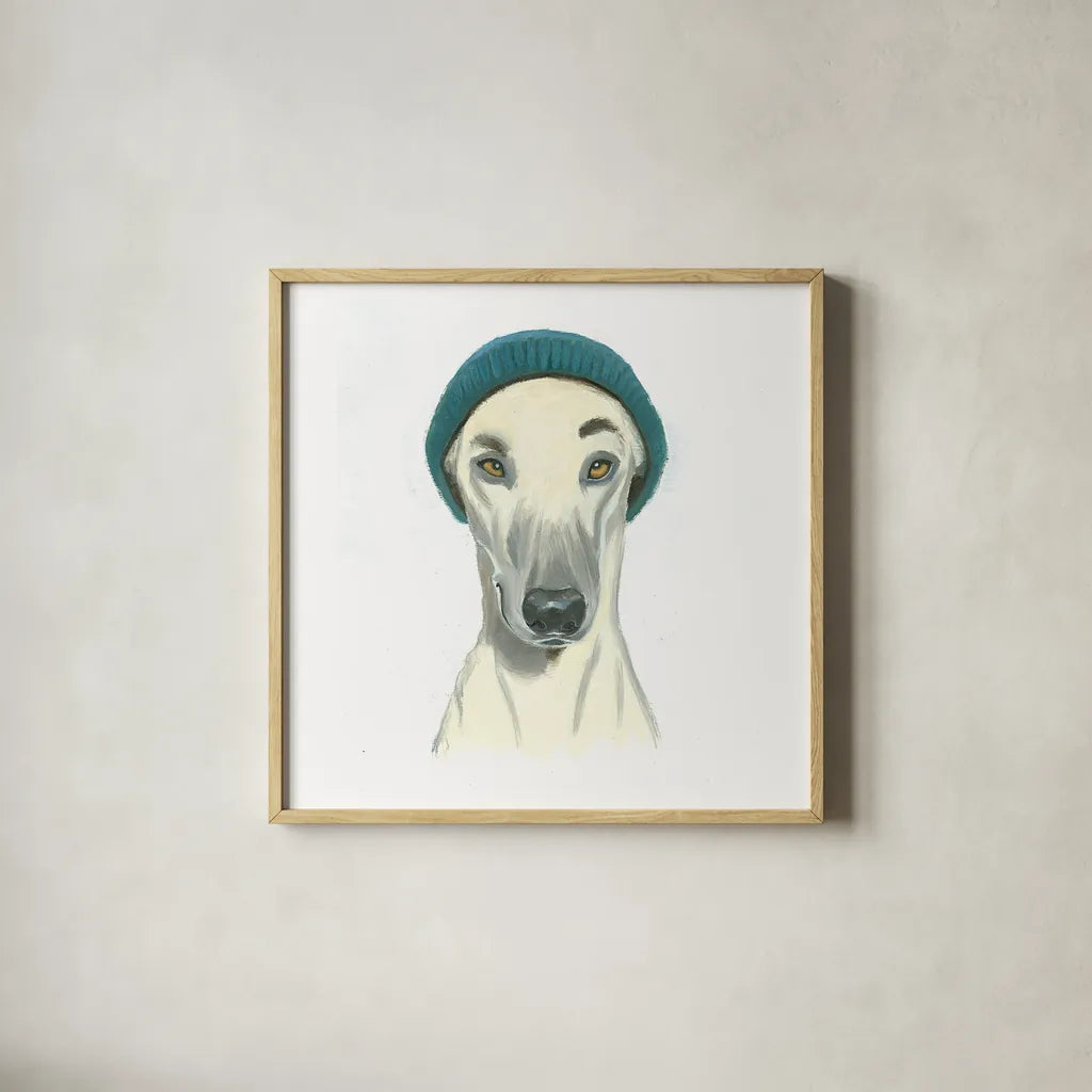 The Boys II by Myles Sullivan. Shown in a natural wood glass frame for a timeless modern aesthetic. Available as an archival giclee rolled canvas, fine art paper, or poster print. SKU 29306a.