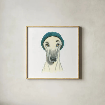 The Boys II by Myles Sullivan. Shown in a natural wood glass frame for a timeless modern aesthetic. Available as an archival giclee rolled canvas, fine art paper, or poster print. SKU 29306a.