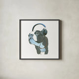 The Boys III by Myles Sullivan. Shown in a sleek black glass frame for a contemporary gallery look. Available as an archival giclee rolled canvas, fine art paper, or poster print. SKU 29307a.