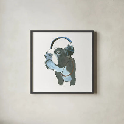 The Boys III by Myles Sullivan. Shown in a sleek black glass frame for a contemporary gallery look. Available as an archival giclee rolled canvas, fine art paper, or poster print. SKU 29307a.