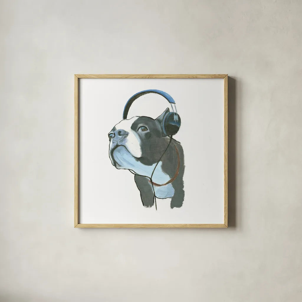 The Boys III by Myles Sullivan. Shown in a natural wood glass frame for a timeless modern aesthetic. Available as an archival giclee rolled canvas, fine art paper, or poster print. SKU 29307a.