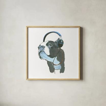 The Boys III by Myles Sullivan. Shown in a natural wood glass frame for a timeless modern aesthetic. Available as an archival giclee rolled canvas, fine art paper, or poster print. SKU 29307a.