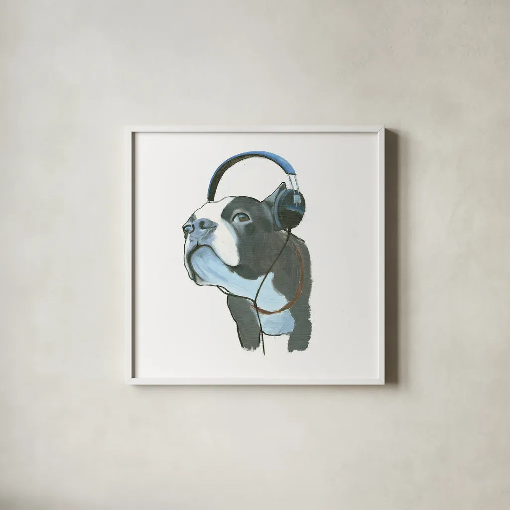 The Boys III by Myles Sullivan. Shown in a crisp white glass frame for a clean and minimalist style. Available as an archival giclee rolled canvas, fine art paper, or poster print. SKU 29307a.