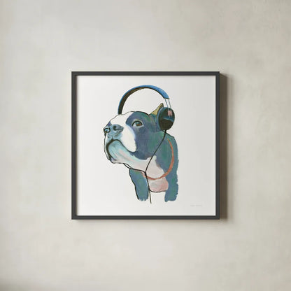 The Boys III Pastel by Myles Sullivan. Shown in a sleek black glass frame for a contemporary gallery look. Available as an archival giclee rolled canvas, fine art paper, or poster print. SKU 30385a.