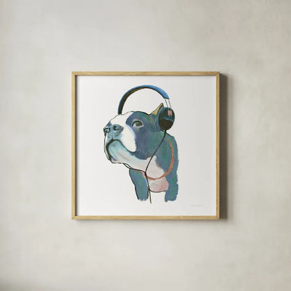 The Boys III Pastel by Myles Sullivan. Shown in a natural wood glass frame for a timeless modern aesthetic. Available as an archival giclee rolled canvas, fine art paper, or poster print. SKU 30385a.