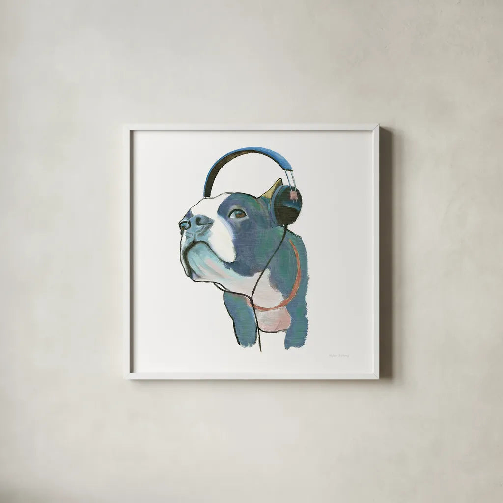 The Boys III Pastel by Myles Sullivan. Shown in a crisp white glass frame for a clean and minimalist style. Available as an archival giclee rolled canvas, fine art paper, or poster print. SKU 30385a.