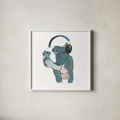 The Boys III Pastel by Myles Sullivan. Shown in a crisp white glass frame for a clean and minimalist style. Available as an archival giclee rolled canvas, fine art paper, or poster print. SKU 30385a.