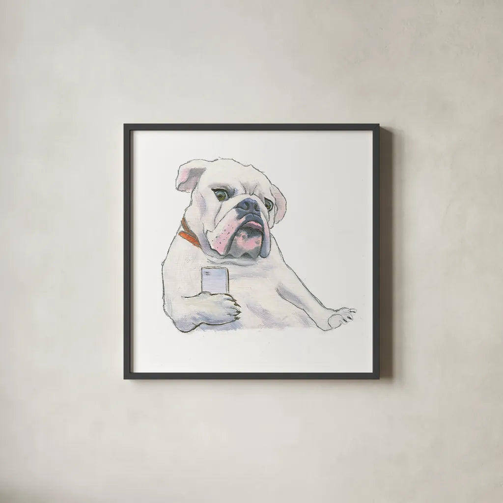 The Boys IV by Myles Sullivan. Shown in a sleek black glass frame for a contemporary gallery look. Available as an archival giclee rolled canvas, fine art paper, or poster print. SKU 29308a.