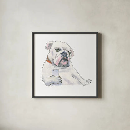 The Boys IV by Myles Sullivan. Shown in a sleek black glass frame for a contemporary gallery look. Available as an archival giclee rolled canvas, fine art paper, or poster print. SKU 29308a.