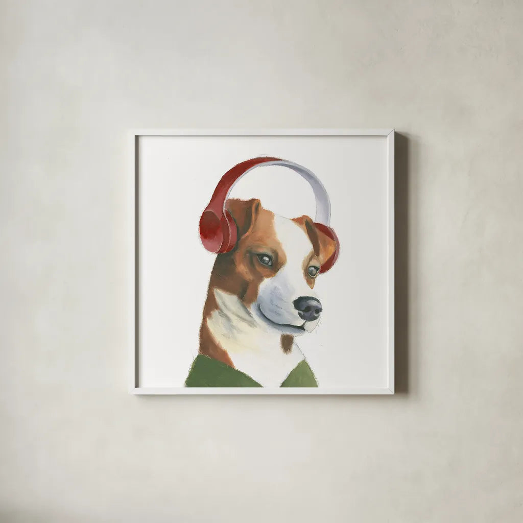 The Boys V by Myles Sullivan. Shown in a crisp white glass frame for a clean and minimalist style. Available as an archival giclee rolled canvas, fine art paper, or poster print. SKU 30553a.