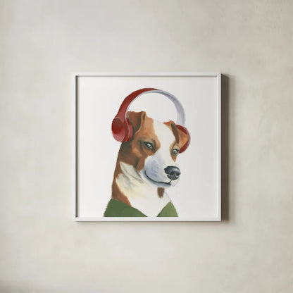 The Boys V by Myles Sullivan. Shown in a crisp white glass frame for a clean and minimalist style. Available as an archival giclee rolled canvas, fine art paper, or poster print. SKU 30553a.