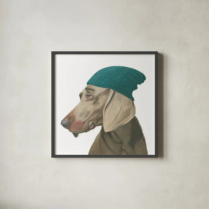 The Boys VI by Myles Sullivan. Shown in a sleek black glass frame for a contemporary gallery look. Available as an archival giclee rolled canvas, fine art paper, or poster print. SKU 30554a.