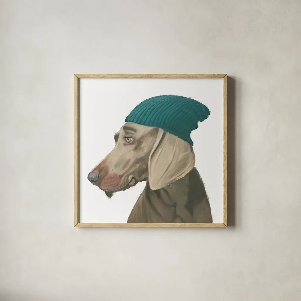 The Boys VI by Myles Sullivan. Shown in a natural wood glass frame for a timeless modern aesthetic. Available as an archival giclee rolled canvas, fine art paper, or poster print. SKU 30554a.