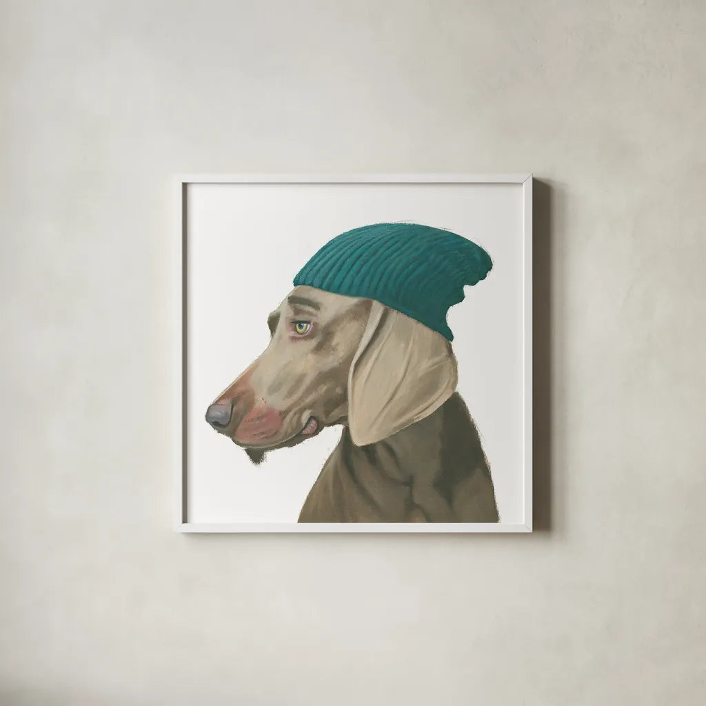 The Boys VI by Myles Sullivan. Shown in a crisp white glass frame for a clean and minimalist style. Available as an archival giclee rolled canvas, fine art paper, or poster print. SKU 30554a.