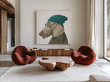 The Boys VI by Myles Sullivan. Shown as extra-large giant wall art in a modern living room. Available as an archival giclee rolled canvas, fine art paper, or poster print. SKU 30554a.