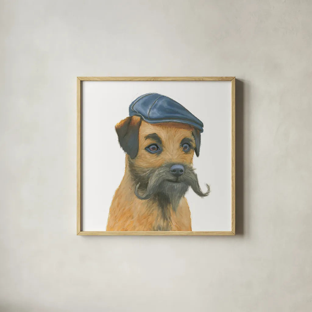 The Boys VII by Myles Sullivan. Shown in a natural wood glass frame for a timeless modern aesthetic. Available as an archival giclee rolled canvas, fine art paper, or poster print. SKU 30555a.