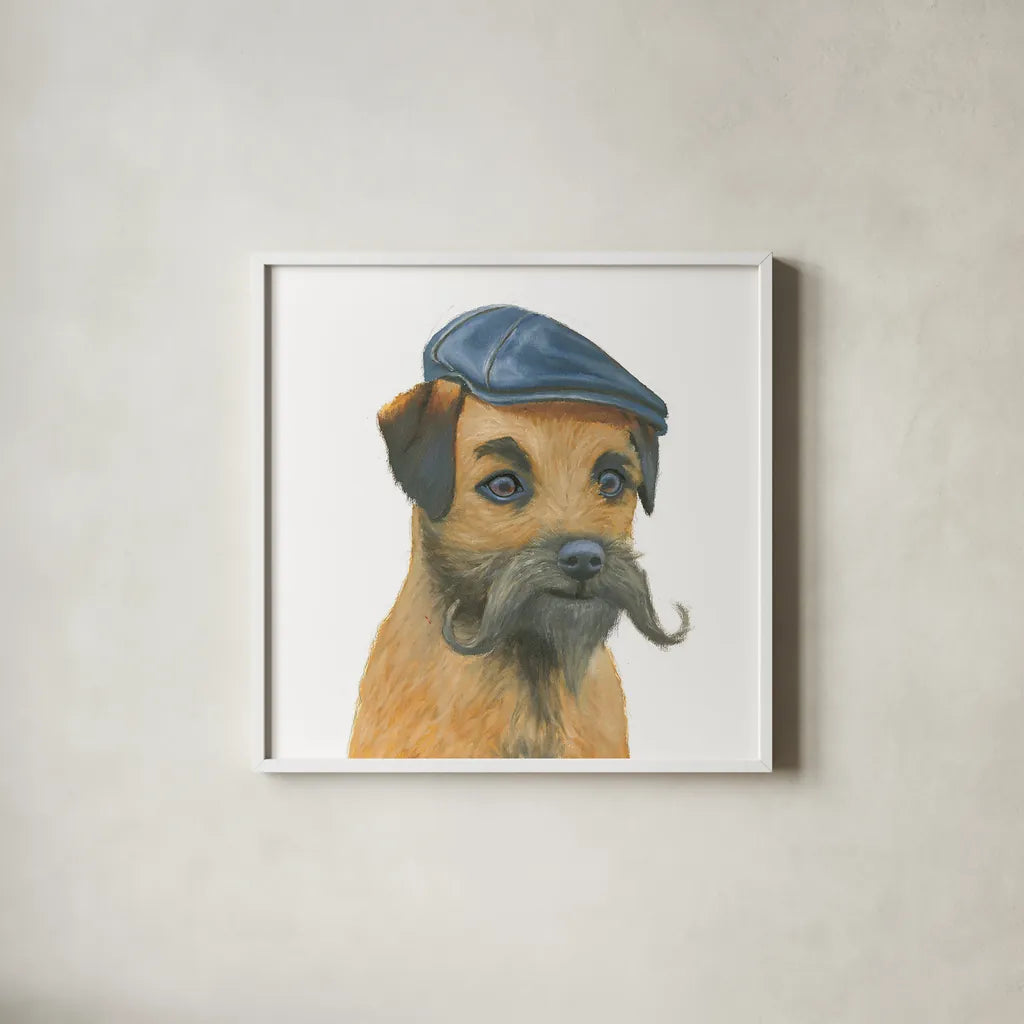 The Boys VII by Myles Sullivan. Shown in a crisp white glass frame for a clean and minimalist style. Available as an archival giclee rolled canvas, fine art paper, or poster print. SKU 30555a.