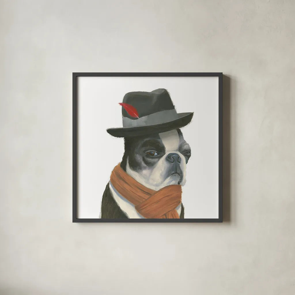 The Boys VIII by Myles Sullivan. Shown in a sleek black glass frame for a contemporary gallery look. Available as an archival giclee rolled canvas, fine art paper, or poster print. SKU 30556a.