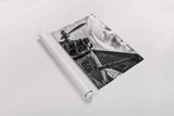 Aero Maquina Big Yellow BW by Nathan Larson. shown as a rolled paper print. Available as archival giclee rolled canvas, fine art paper, or poster print. SKU 73110i.