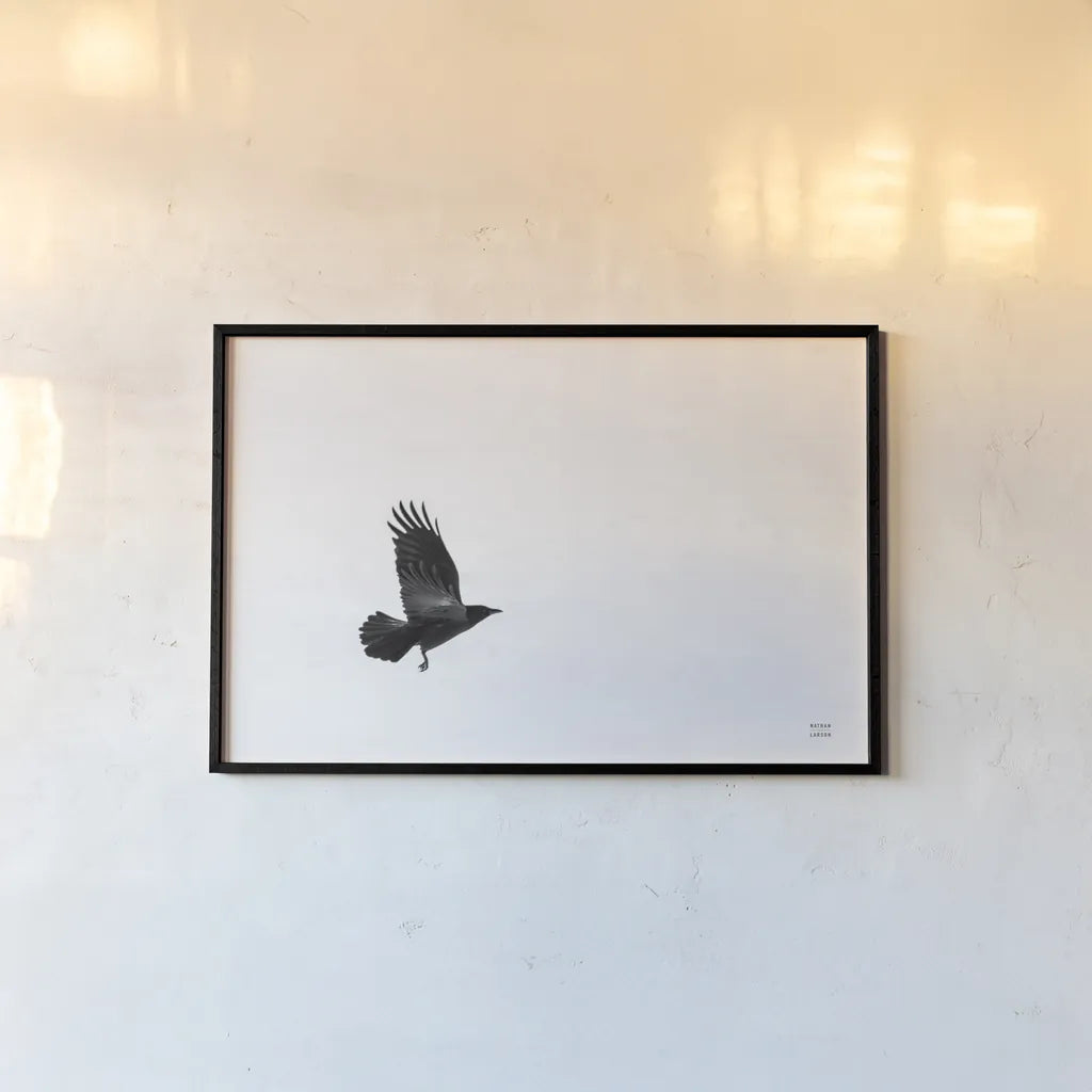 Air Clan by Nathan Larson. shown as a paper print in a black flame. Available as a archival giclee rolled canvas, fine art paper, or poster print. SKU 72696i.