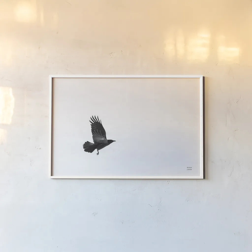 Air Clan by Nathan Larson. shown as a paper print in a white frame. Available as a archival giclee rolled canvas, fine art paper, or poster print. SKU 72696i.