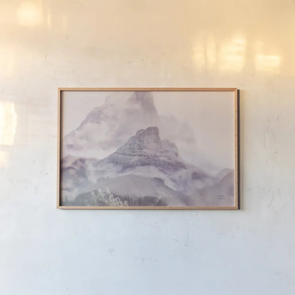 Alberta Dream I by Nathan Larson. shown as a paper print in a natural frame. Available as a archival giclee rolled canvas, fine art paper, or poster print. SKU 89263i.
