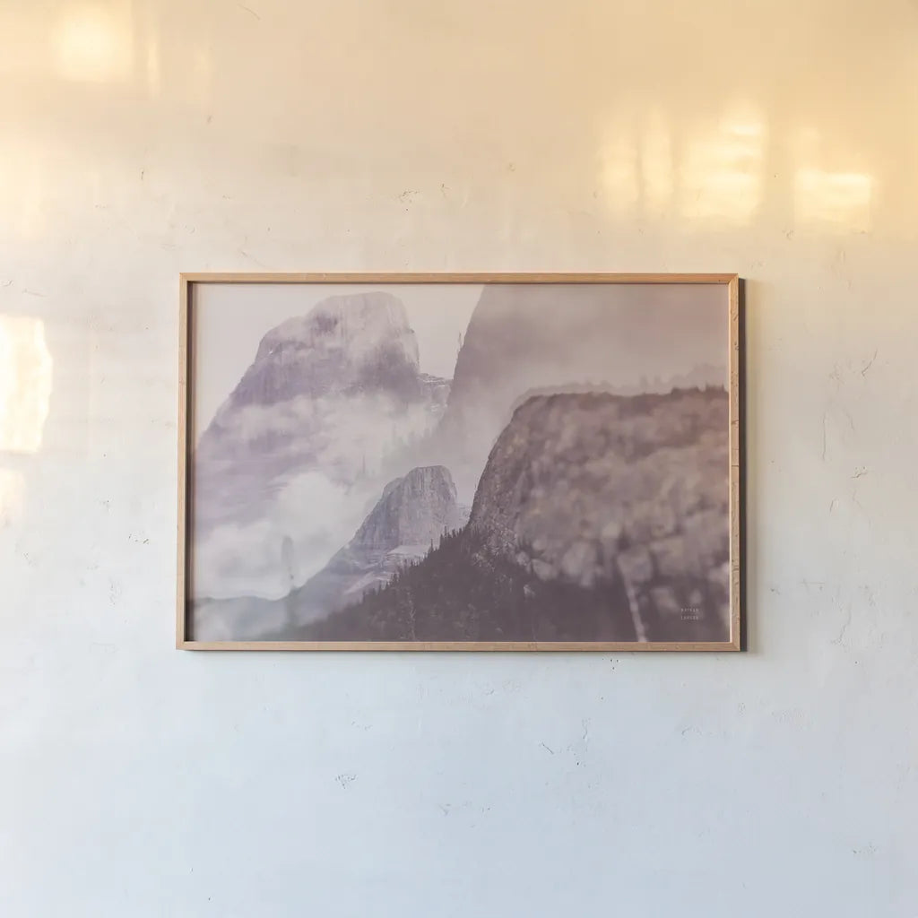 Alberta Dream II by Nathan Larson. shown as a paper print in a natural frame. Available as a archival giclee rolled canvas, fine art paper, or poster print. SKU 89264i.