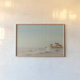 Almost There by Nathan Larson. shown as a paper print in a natural frame. Available as a archival giclee rolled canvas, fine art paper, or poster print. SKU 103215i.