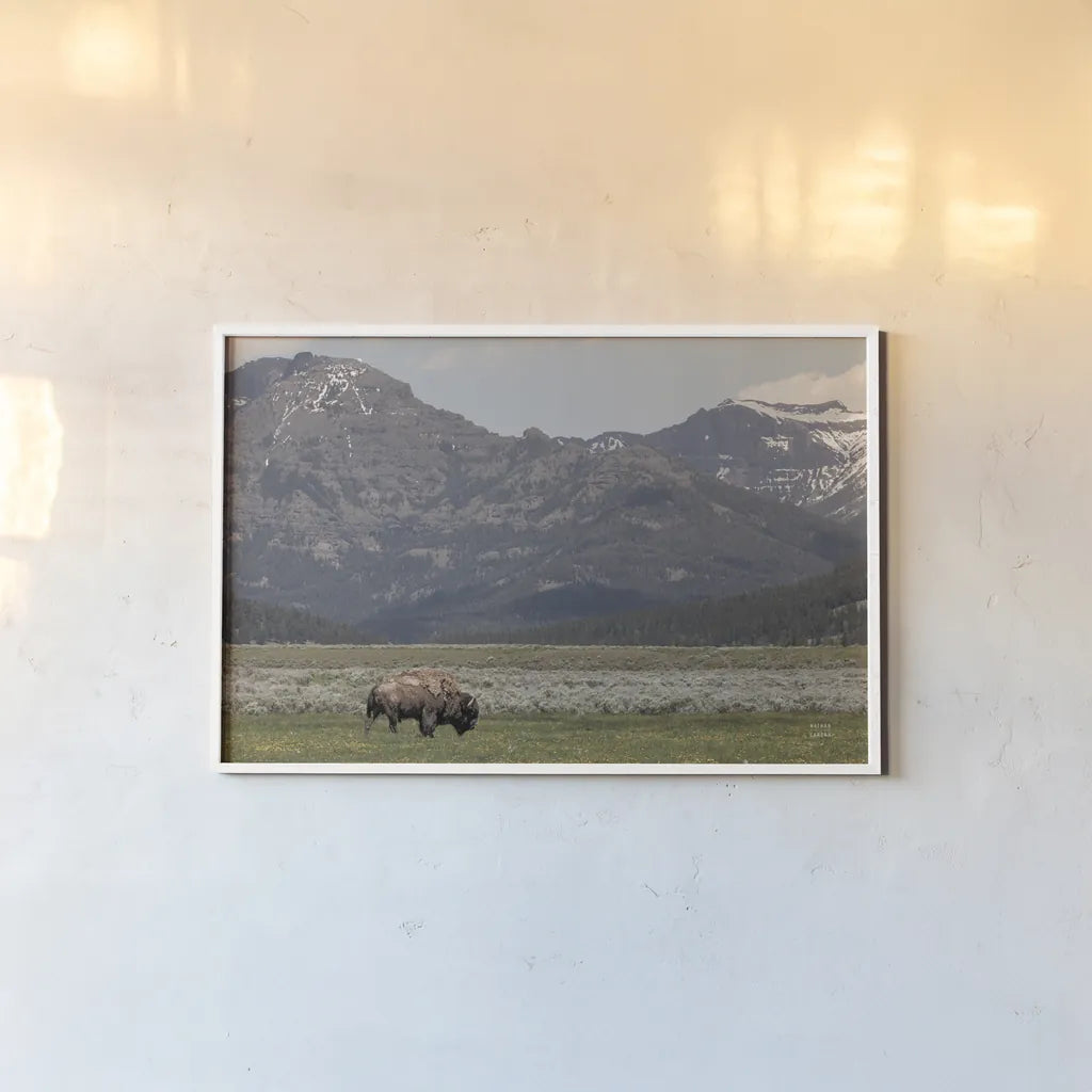 American Icon by Nathan Larson. shown as a paper print in a white frame. Available as a archival giclee rolled canvas, fine art paper, or poster print. SKU 92468i.