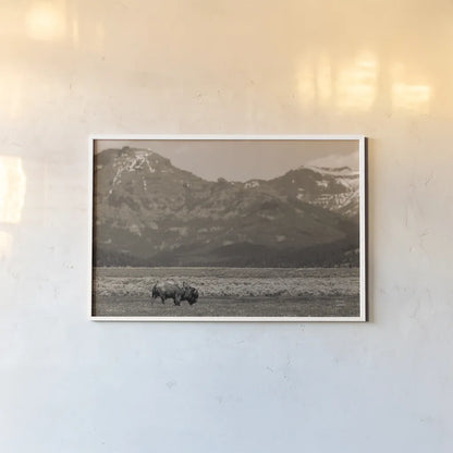 American Icon Sepia by Nathan Larson. shown as a paper print in a white frame. Available as a archival giclee rolled canvas, fine art paper, or poster print. SKU 92469i.