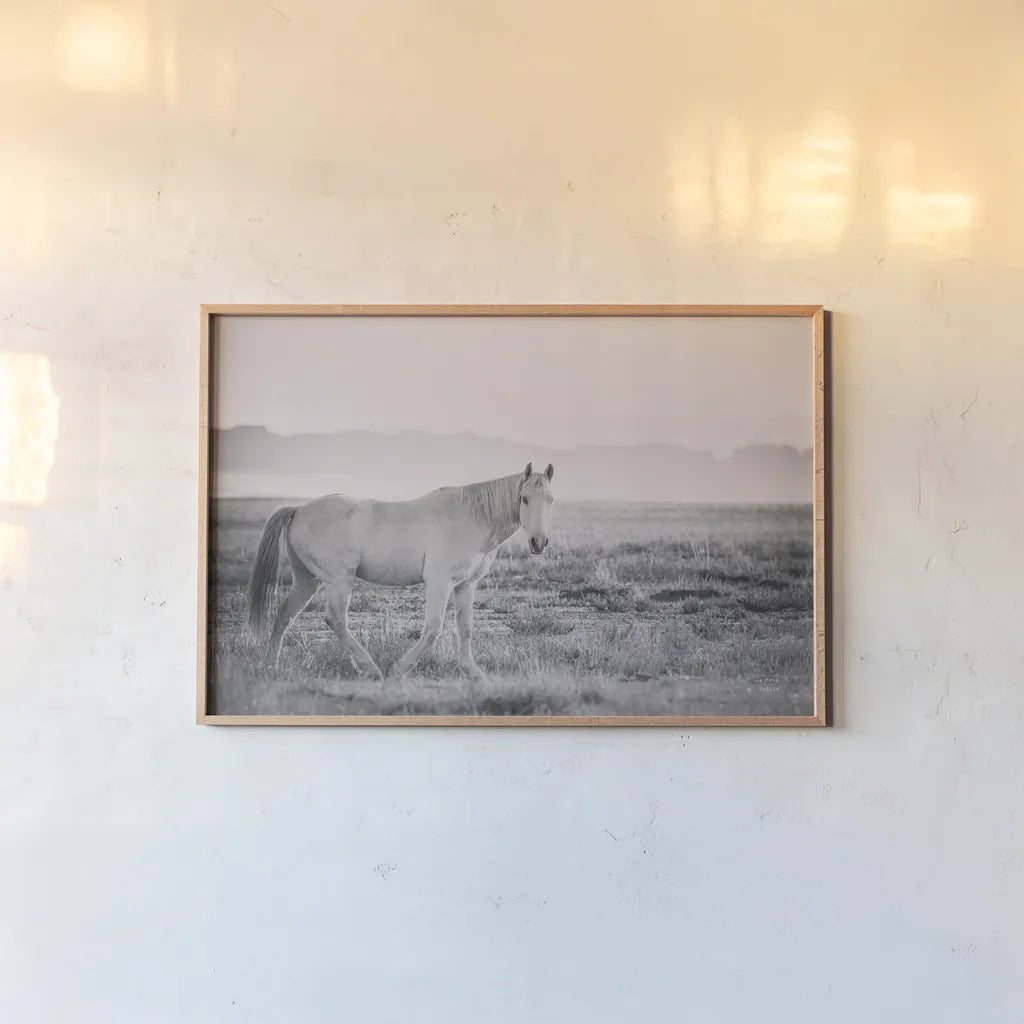 And Then All Was Quiet by Nathan Larson. shown as a paper print in a natural frame. Available as a archival giclee rolled canvas, fine art paper, or poster print. SKU 95333i.