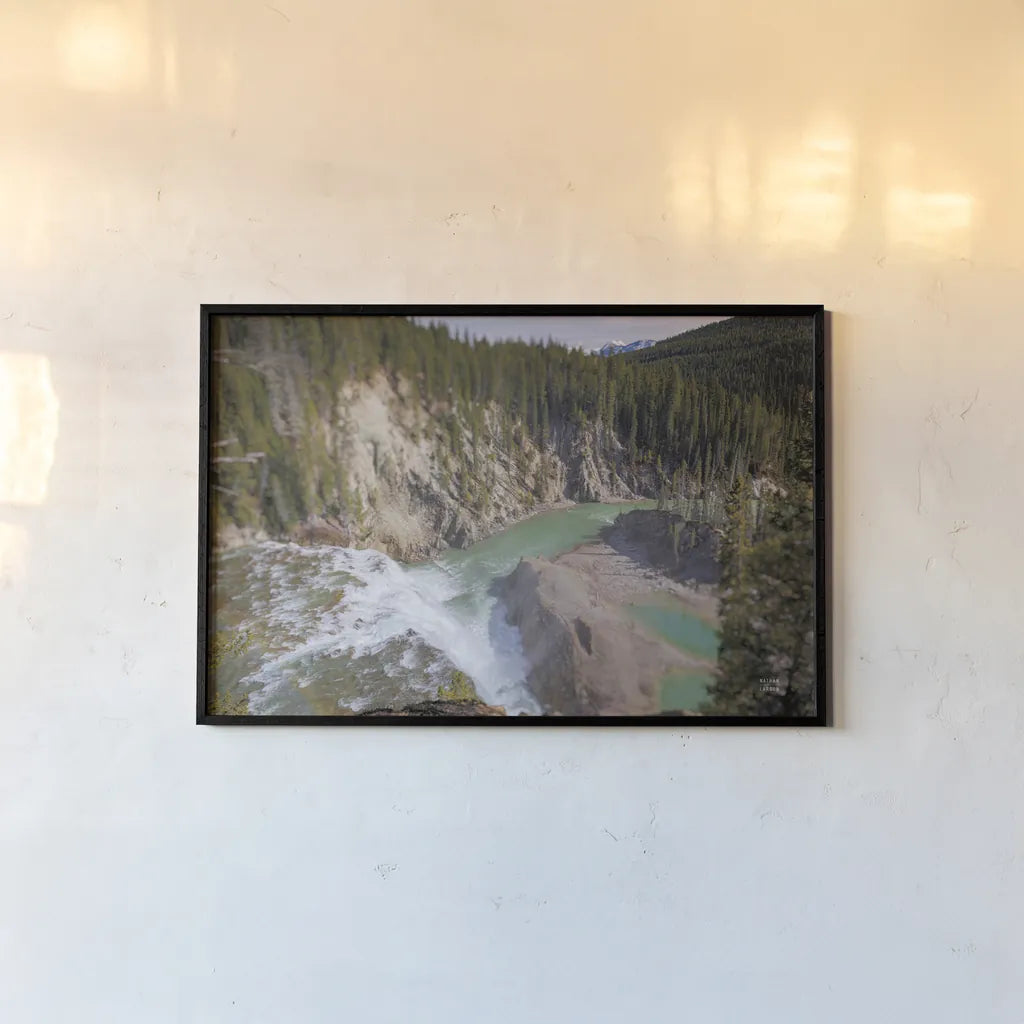 Approaching by Nathan Larson. shown as a paper print in a black flame. Available as a archival giclee rolled canvas, fine art paper, or poster print. SKU 82408i.