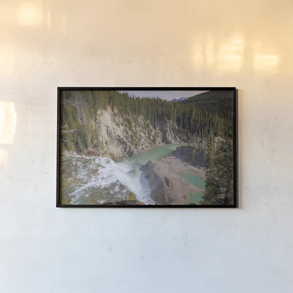 Approaching by Nathan Larson. shown as a paper print in a black flame. Available as a archival giclee rolled canvas, fine art paper, or poster print. SKU 82408i.