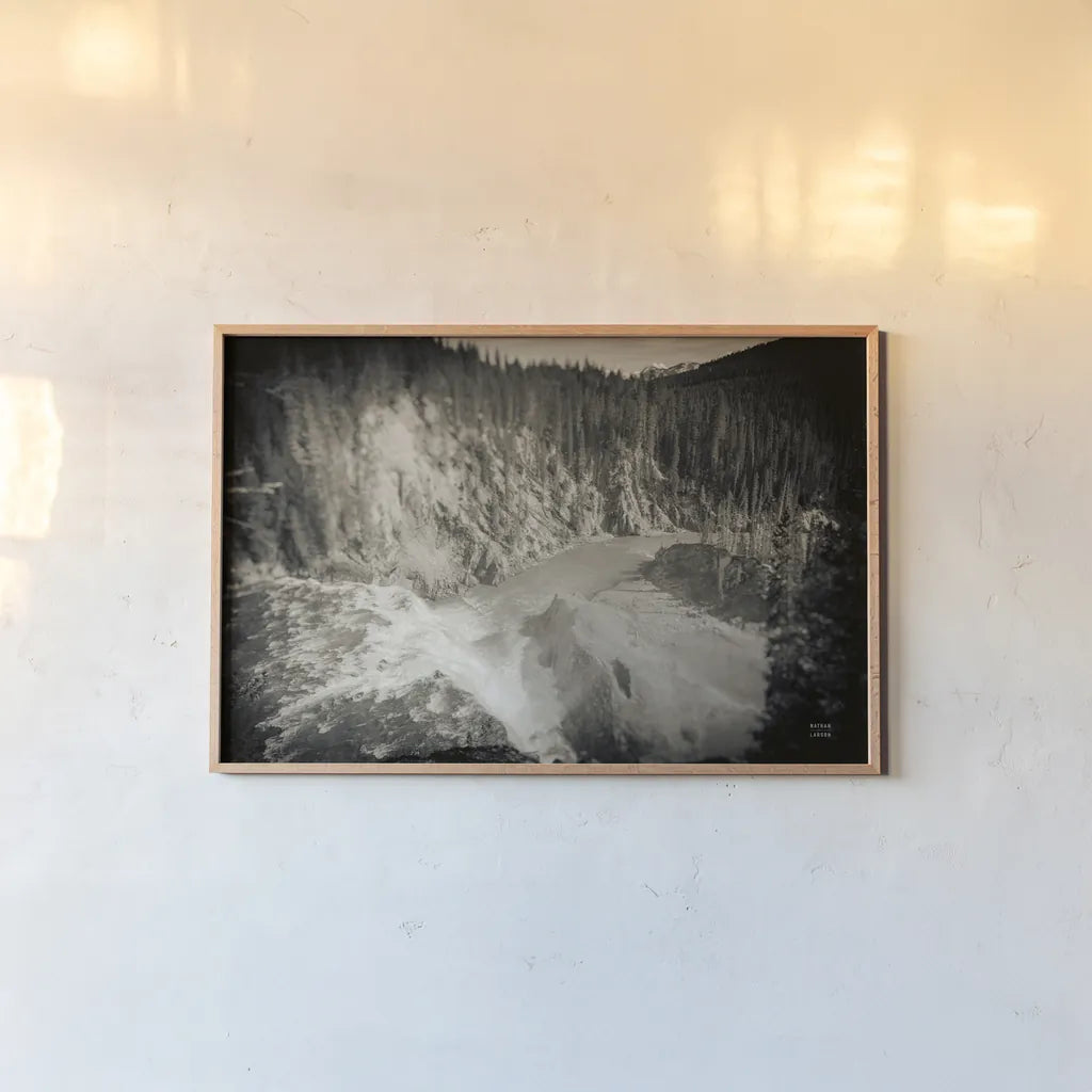 Approaching Vintage by Nathan Larson. shown as a paper print in a natural frame. Available as a archival giclee rolled canvas, fine art paper, or poster print. SKU 82409i.