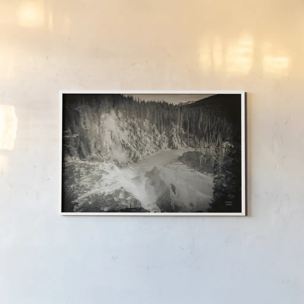 Approaching Vintage by Nathan Larson. shown as a paper print in a white frame. Available as a archival giclee rolled canvas, fine art paper, or poster print. SKU 82409i.