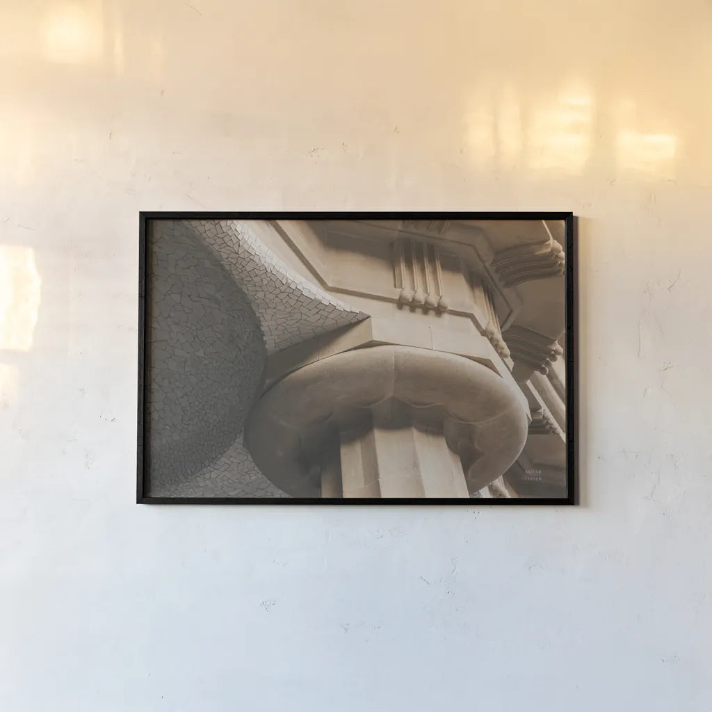 Arch Angles I by Nathan Larson. shown as a paper print in a black flame. Available as a archival giclee rolled canvas, fine art paper, or poster print. SKU 87726i.