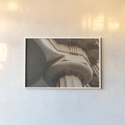 Arch Angles I by Nathan Larson. shown as a paper print in a white frame. Available as a archival giclee rolled canvas, fine art paper, or poster print. SKU 87726i.